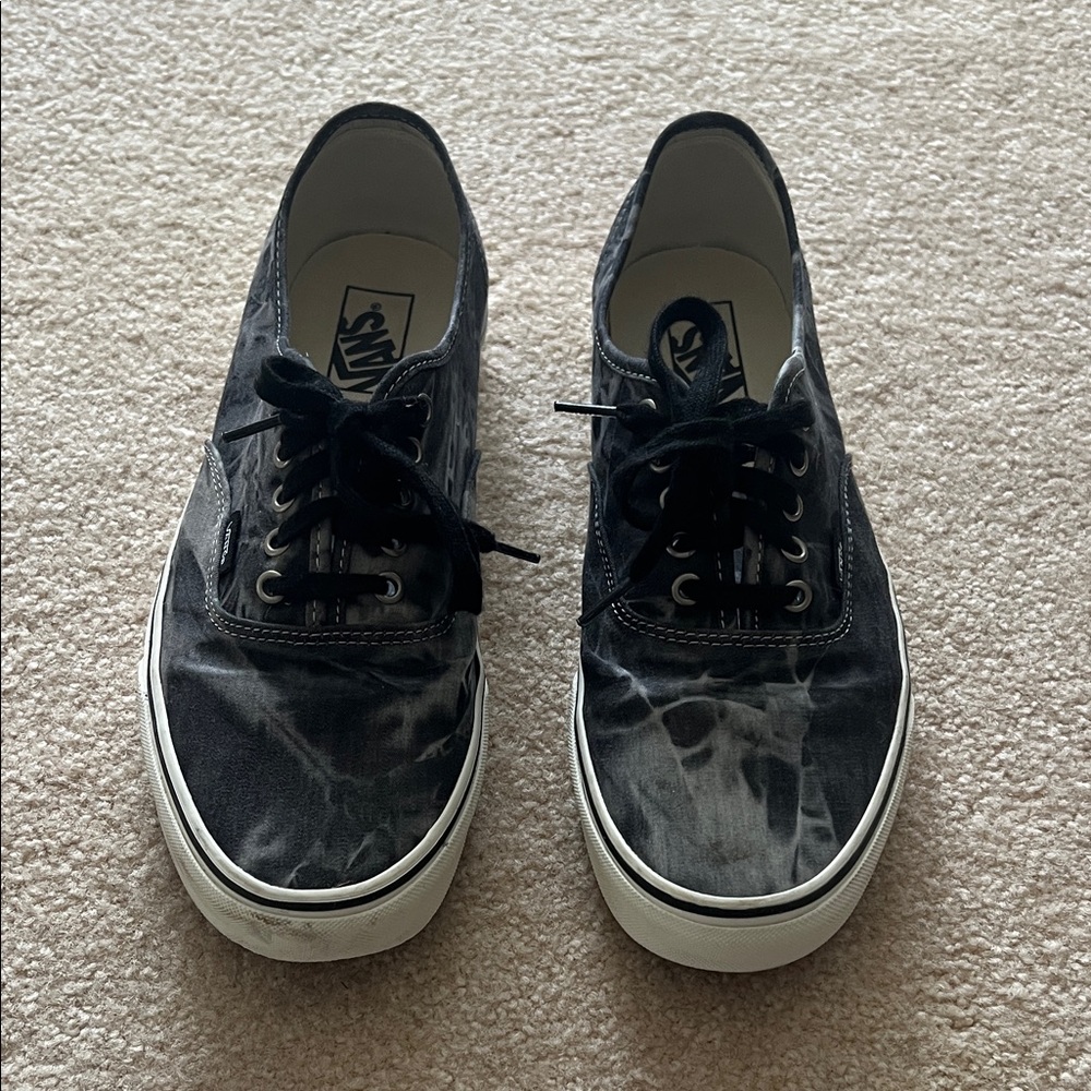 Vans Charcoal Tie-Dye Canvas Shoes